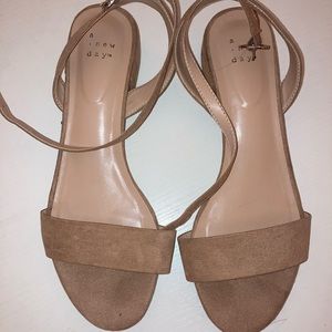 A New Day Target brand ankle strap sandals. Women’s size 9.5.